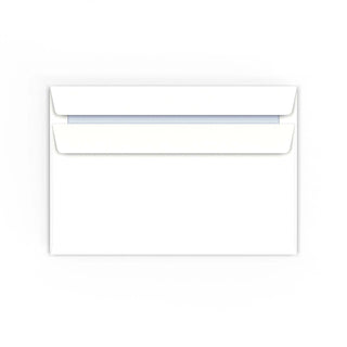 Weißer Briefumschlag mit Fenster 114x162 mm (C6)