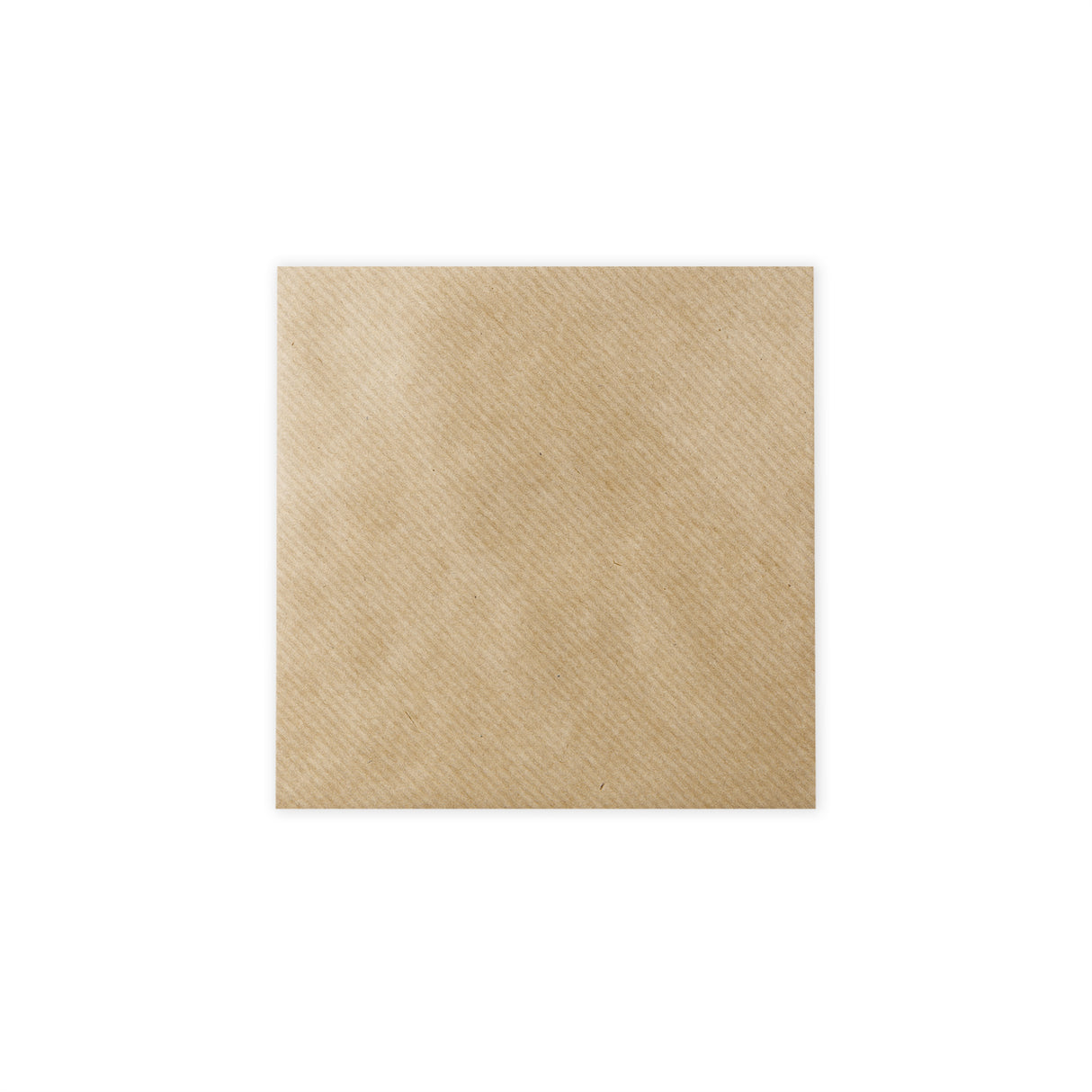 Gerippter Kraftpapier-Briefumschlag 130x130 mm