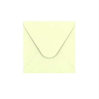 Briefumschlag Elfenbein gehämmert 110 x 110 mm