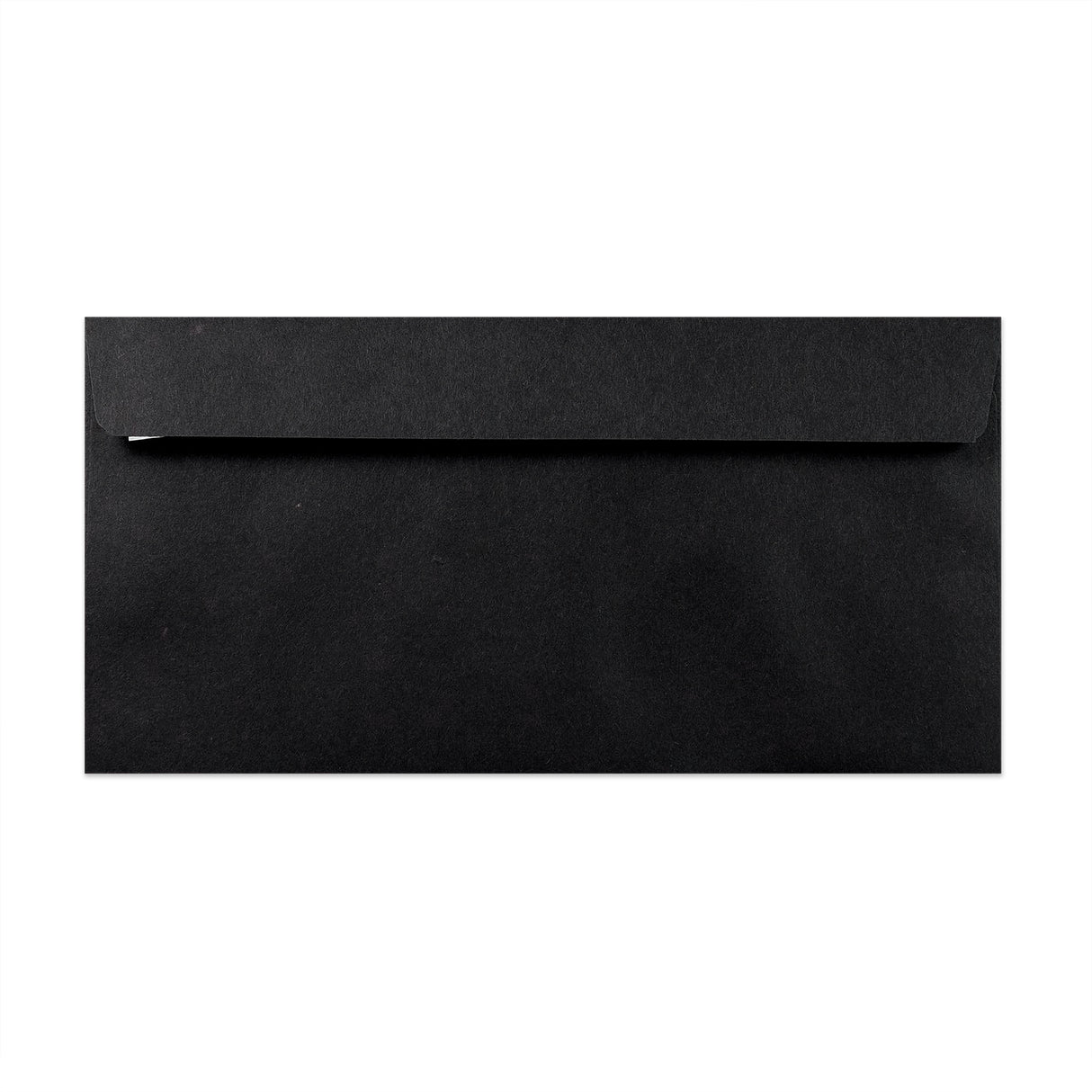 Schwarzer Briefumschlag mit Fenster 110x220 mm (DL)