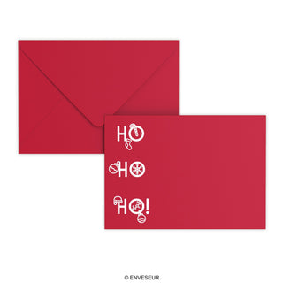 Weihnachtsbriefumschlag HO HO HO