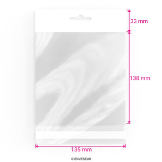 Zellophan-Beutel mit Kopflasche