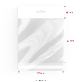 Zellophan-Beutel mit Kopflasche