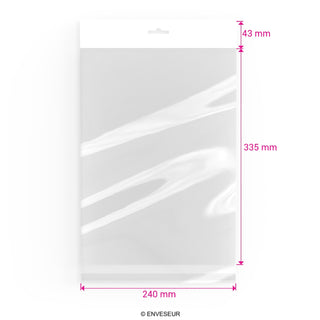 Zellophan-Beutel mit Kopflasche