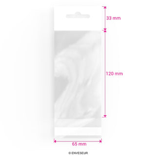 Zellophan-Beutel mit Kopflasche