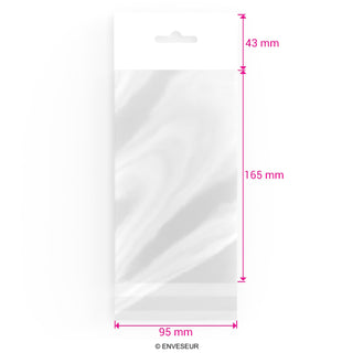 Zellophan-Beutel mit Kopflasche