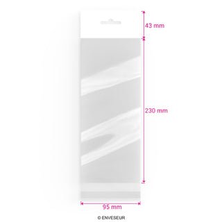 Zellophan-Beutel mit Kopflasche