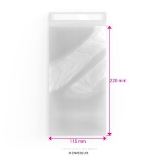 Zellophan-Beutel ohne Kopflasche