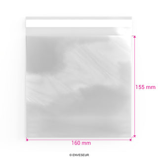 Zellophan-Beutel ohne Kopflasche