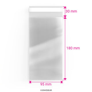 Zellophan-Beutel ohne Kopflasche