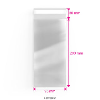 Zellophan-Beutel ohne Kopflasche