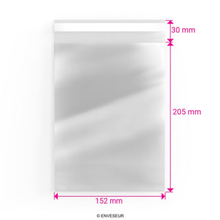 Zellophan-Beutel ohne Kopflasche