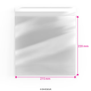 Zellophan-Beutel ohne Kopflasche