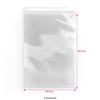 Zellophan-Beutel ohne Kopflasche