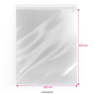 Zellophan-Beutel ohne Kopflasche