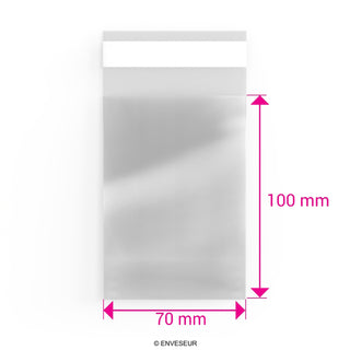 Zellophan-Beutel ohne Kopflasche