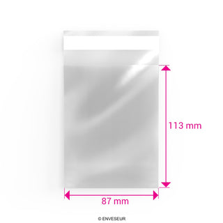 Zellophan-Beutel ohne Kopflasche