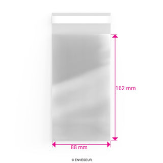 Zellophan-Beutel ohne Kopflasche