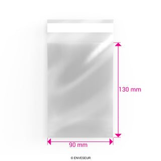 Zellophan-Beutel ohne Kopflasche