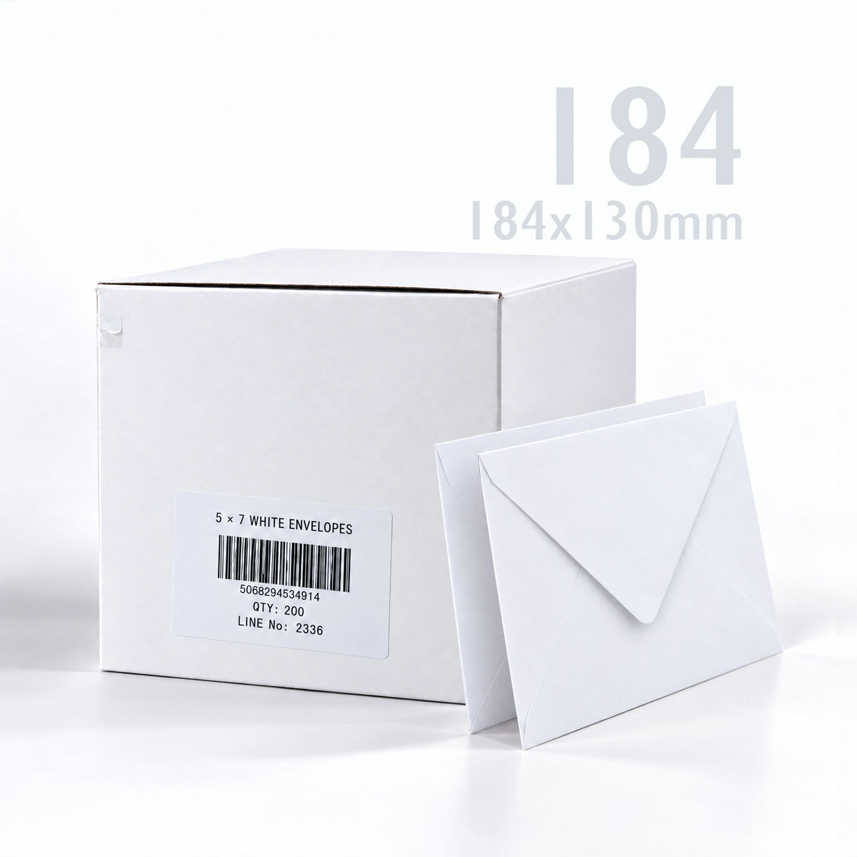 Weiße Umschläge 100 g/m² Pack mit 200 Stück