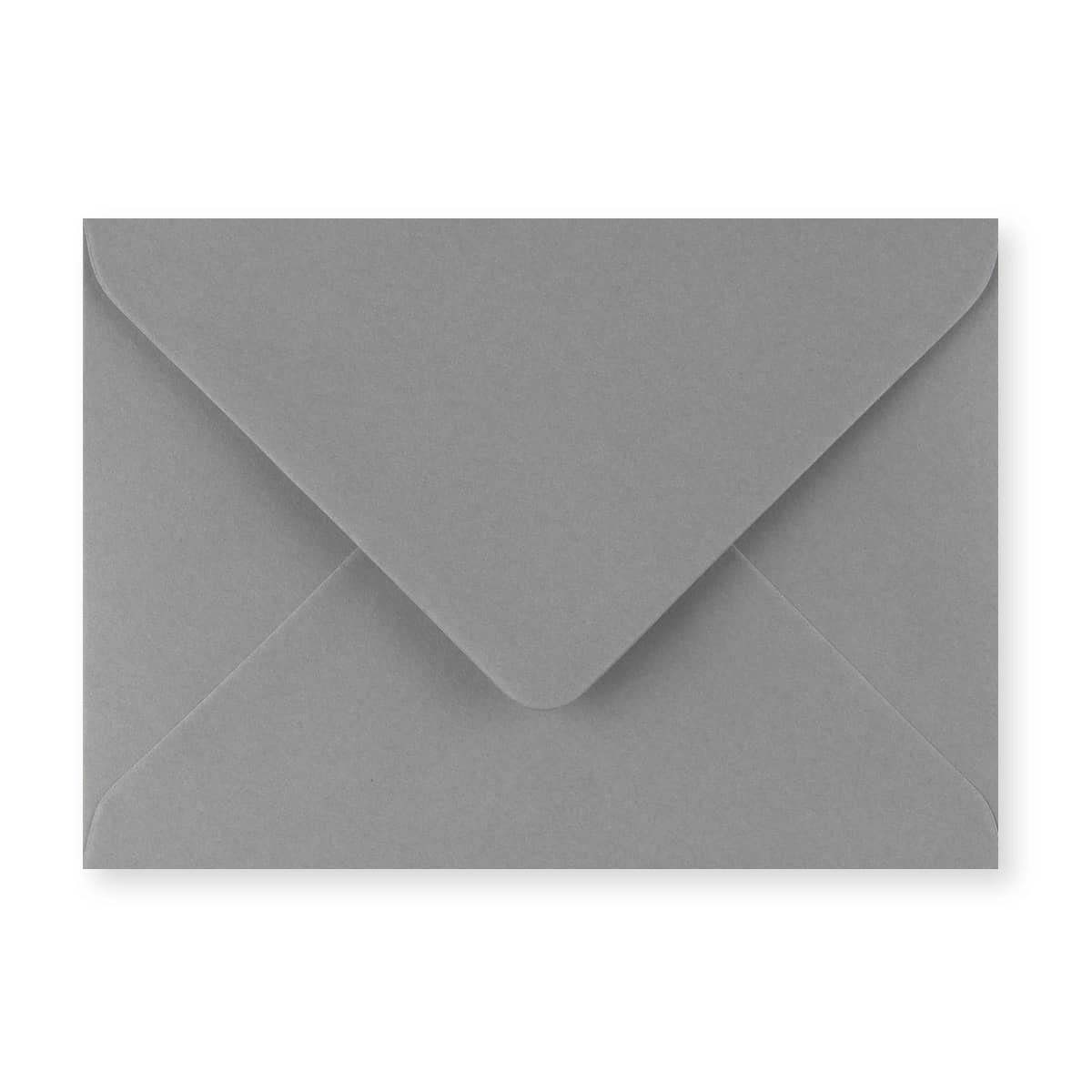 Dunkelgrauer Briefumschlag 125x175 mm
