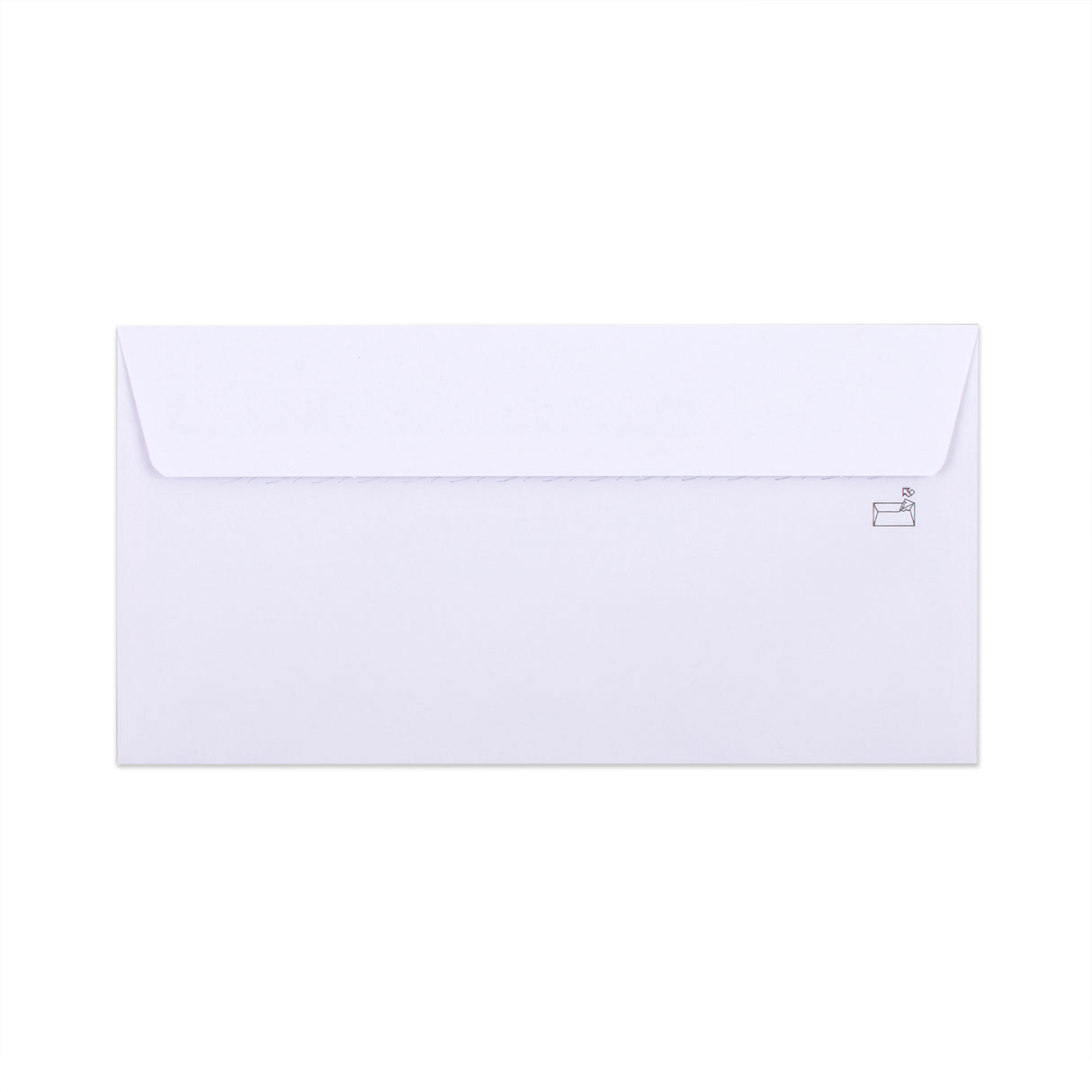 Weißer Briefumschlag mit Innendruck – mit Fenster 115x225 mm (DL+) 90gsm