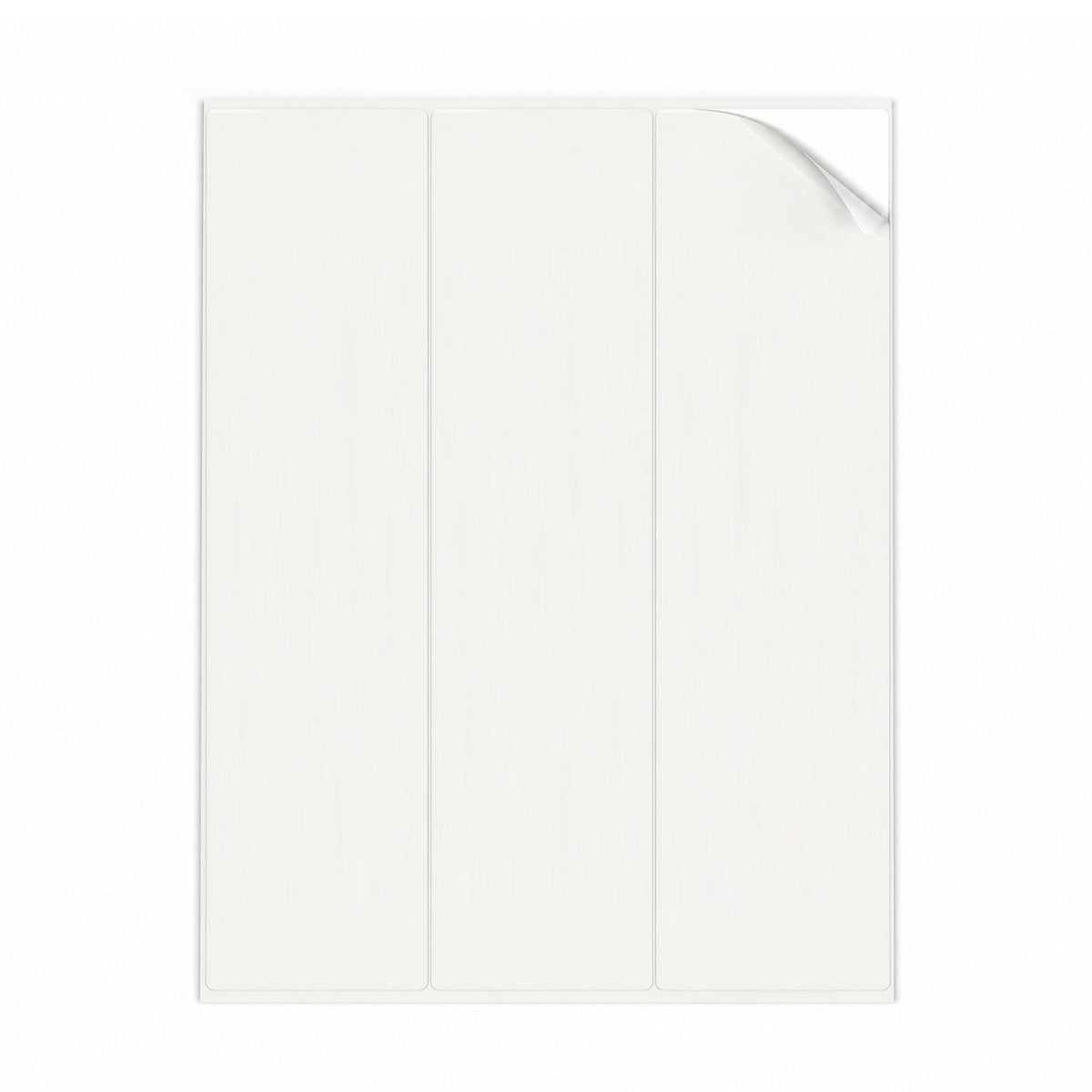 Weiße Etiketten Packungen XL - 100 Blatt