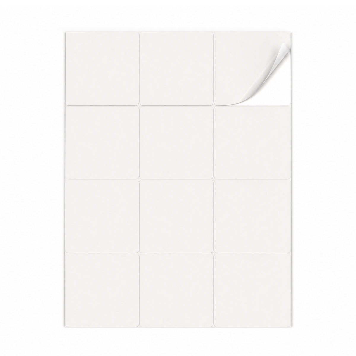 Weiße Etiketten Packungen ML - 100 Blatt