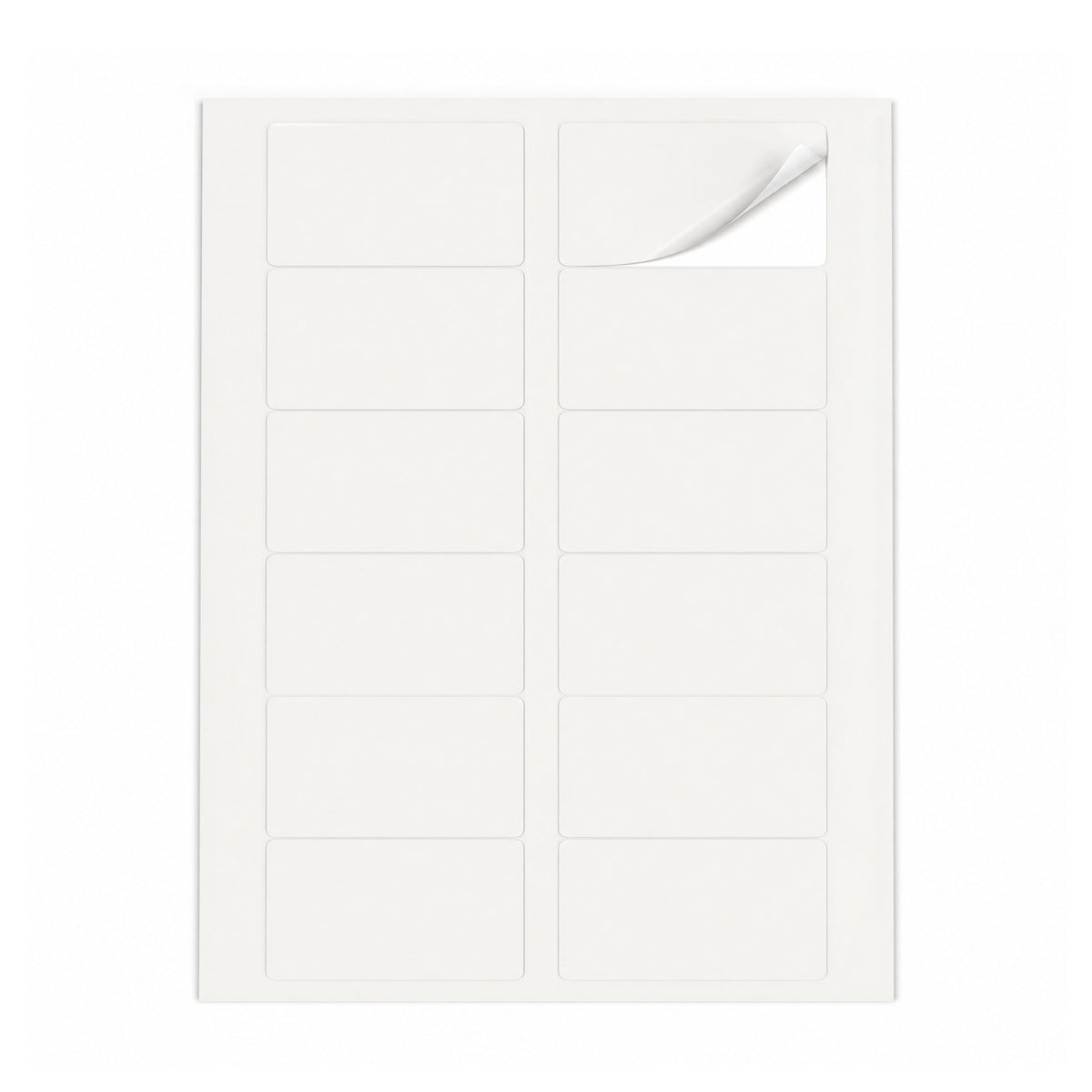 Weiße Etiketten Packungen M - 100 Blatt