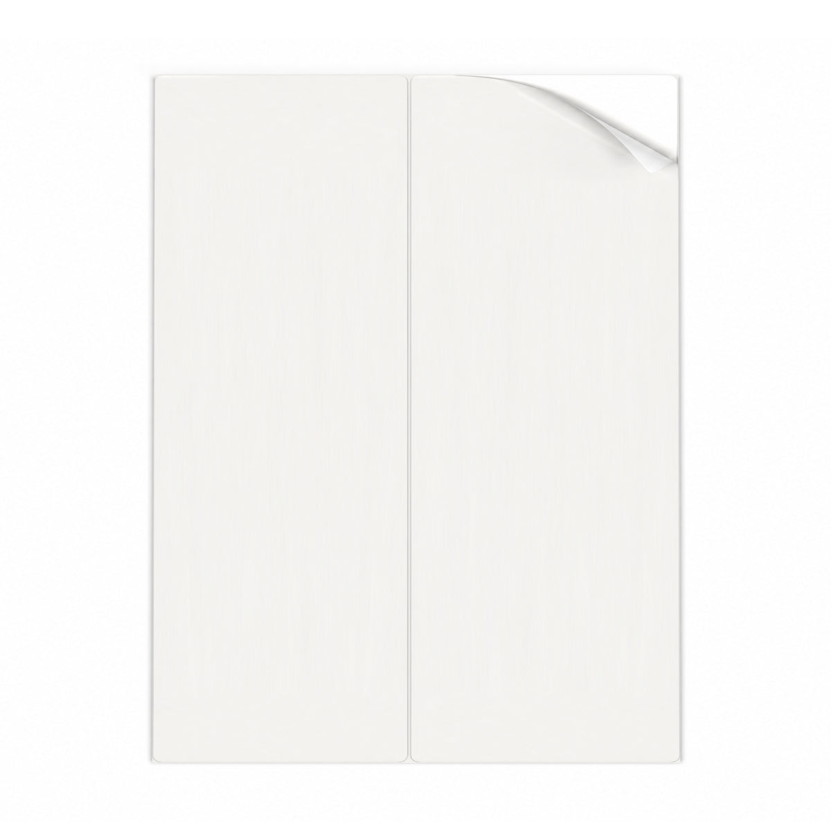 Weiße Etiketten Packungen XL - 100 Blatt