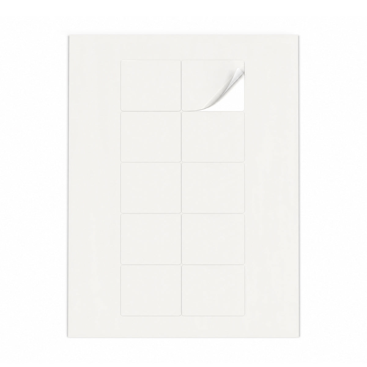 Weiße Etiketten Packungen M - 100 Blatt
