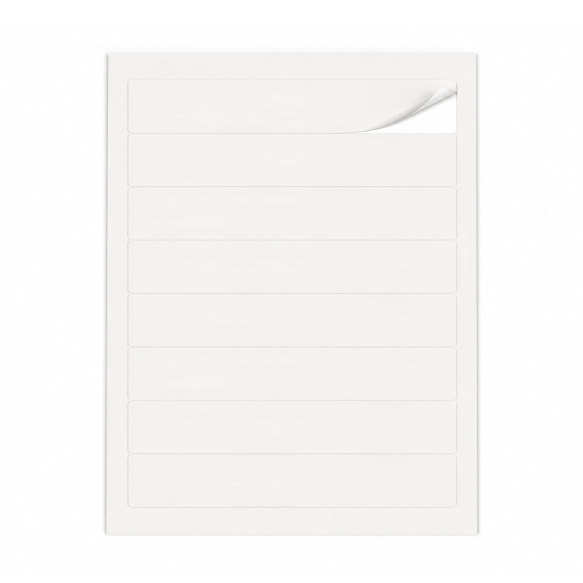 Weiße Etiketten Packungen ML - 100 Blatt