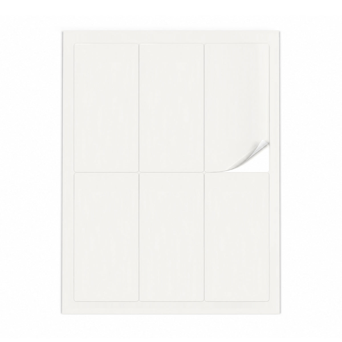 Weiße Etiketten Packungen ML - 100 Blatt