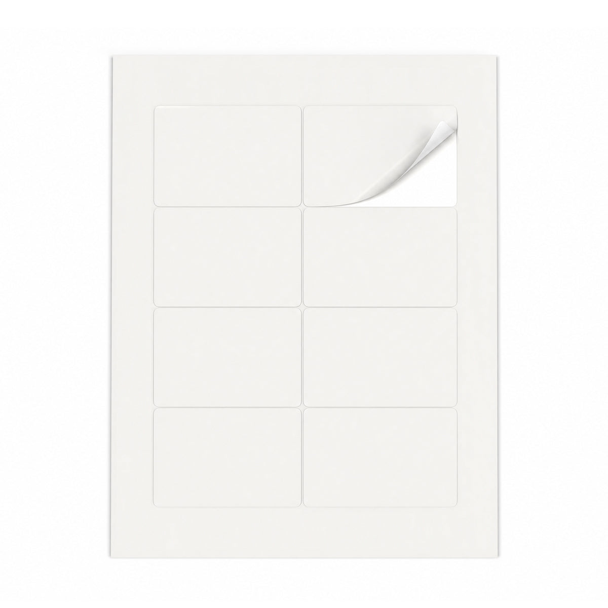Weiße Etiketten Packungen ML - 100 Blatt
