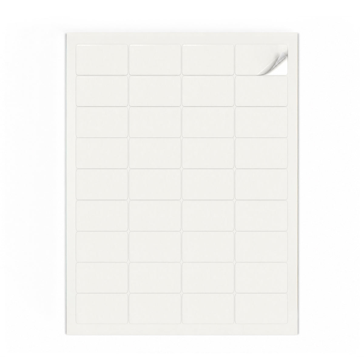 Weiße Etiketten Packungen XS - 100 Blatt