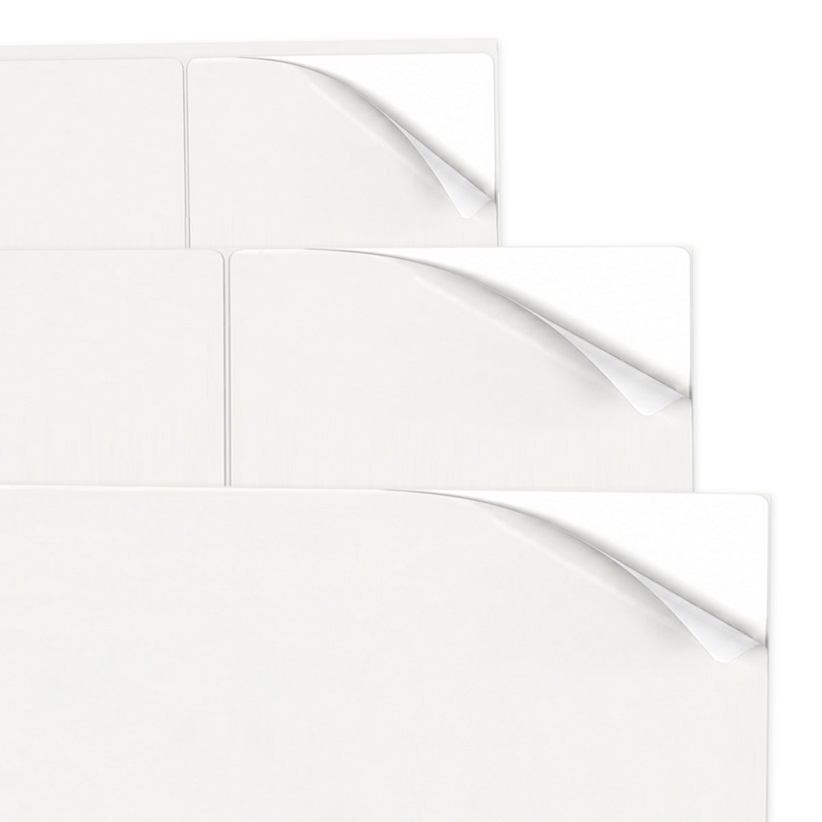 Weiße Etiketten Packungen XL - 100 Blatt