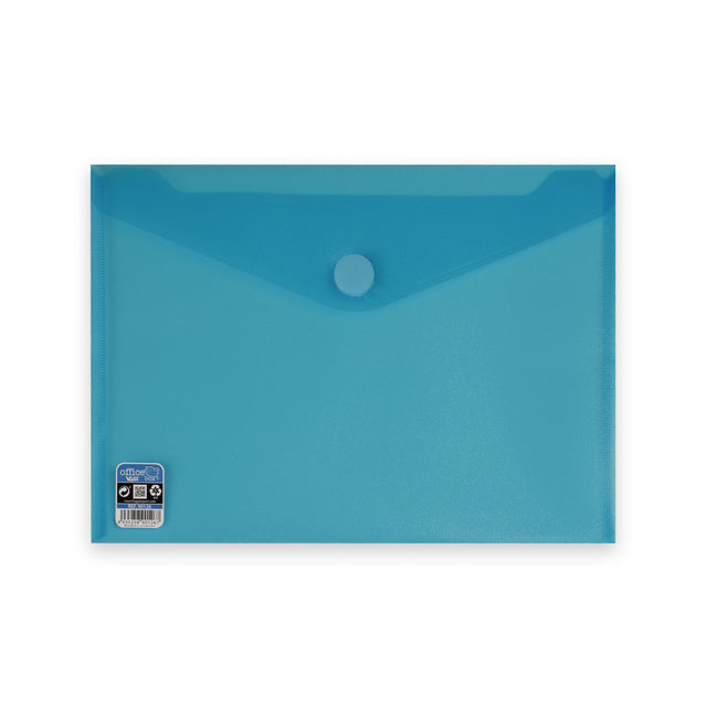 Translucent Documents Folder (V-Lock) Blue 240 x 335 mm (C4)