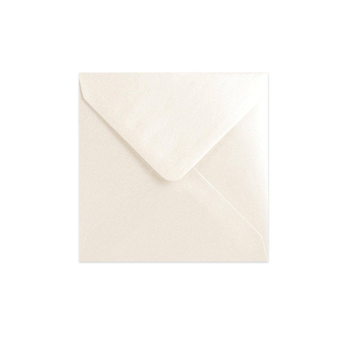 Austernfarbener Briefumschlag - Diamant-Klappe 130x130 mm