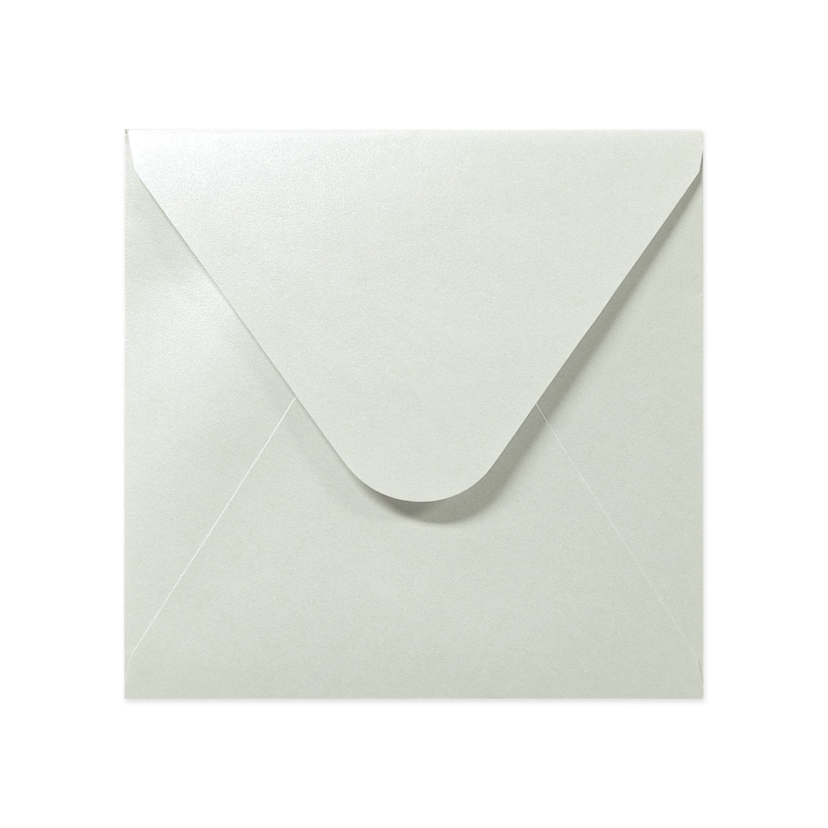 Austernfarbener Briefumschlag - Diamant-Klappe 130x130 mm