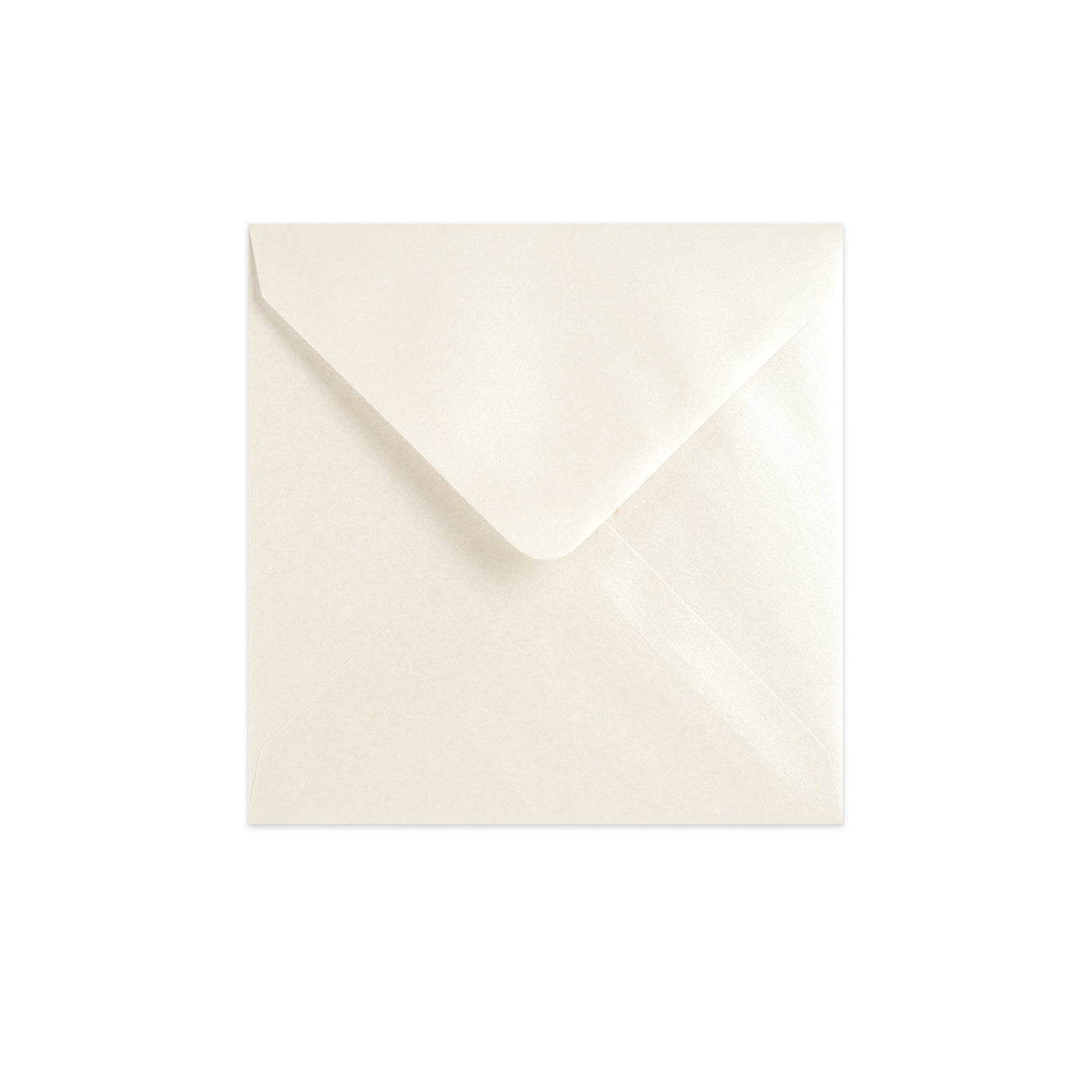 Austernfarbener Briefumschlag - Diamant-Klappe 140x140 mm
