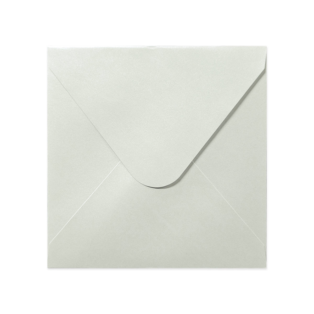 Austernfarbener Briefumschlag - Diamant-Klappe 140x140 mm