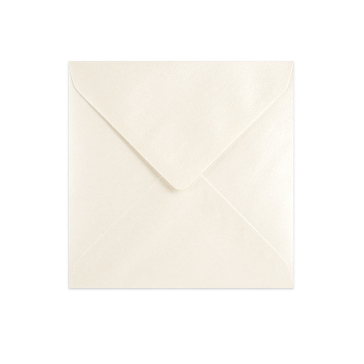 Austernfarbener Briefumschlag - Diamant-Klappe 155x155 mm
