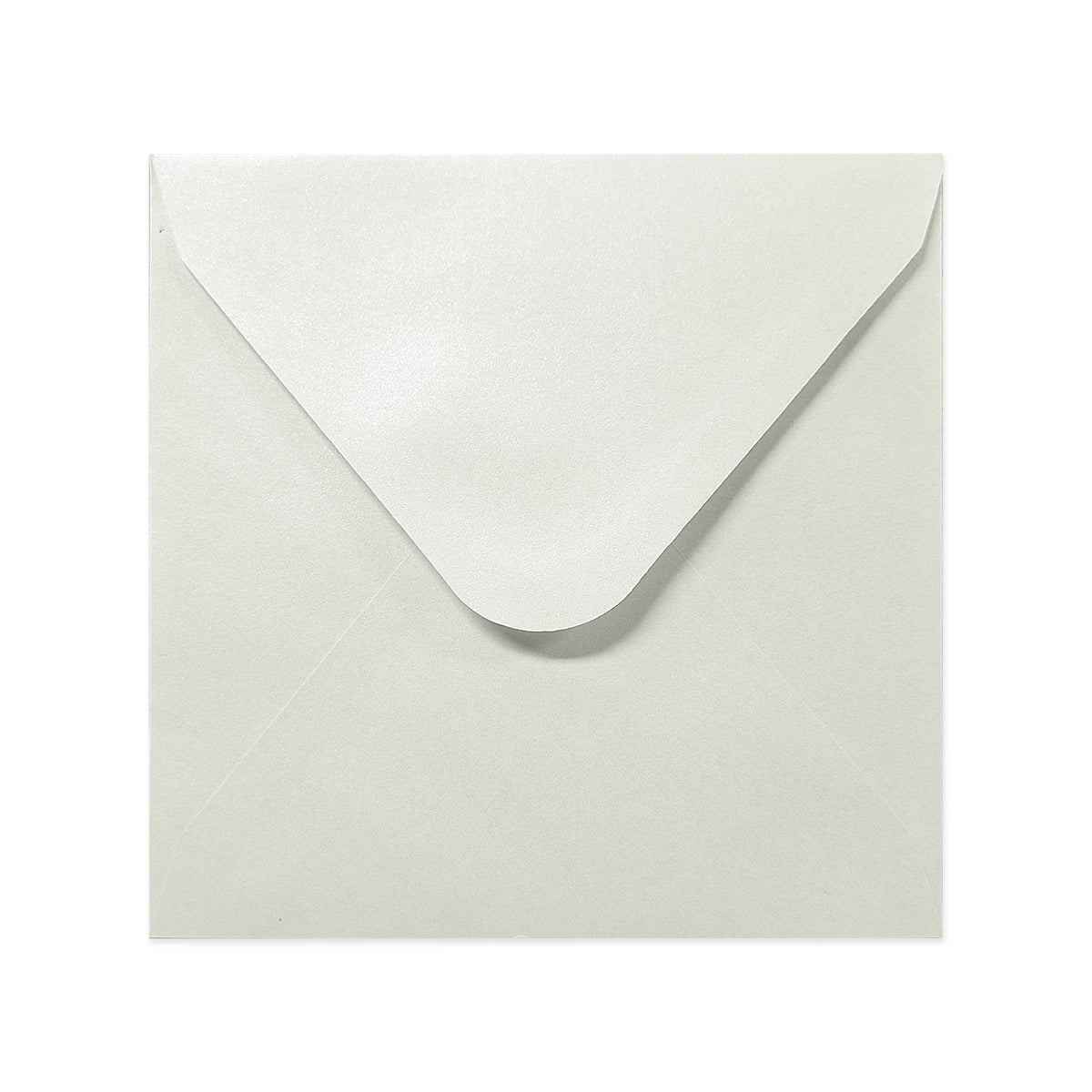 Austernfarbener Briefumschlag - Diamant-Klappe 155x155 mm