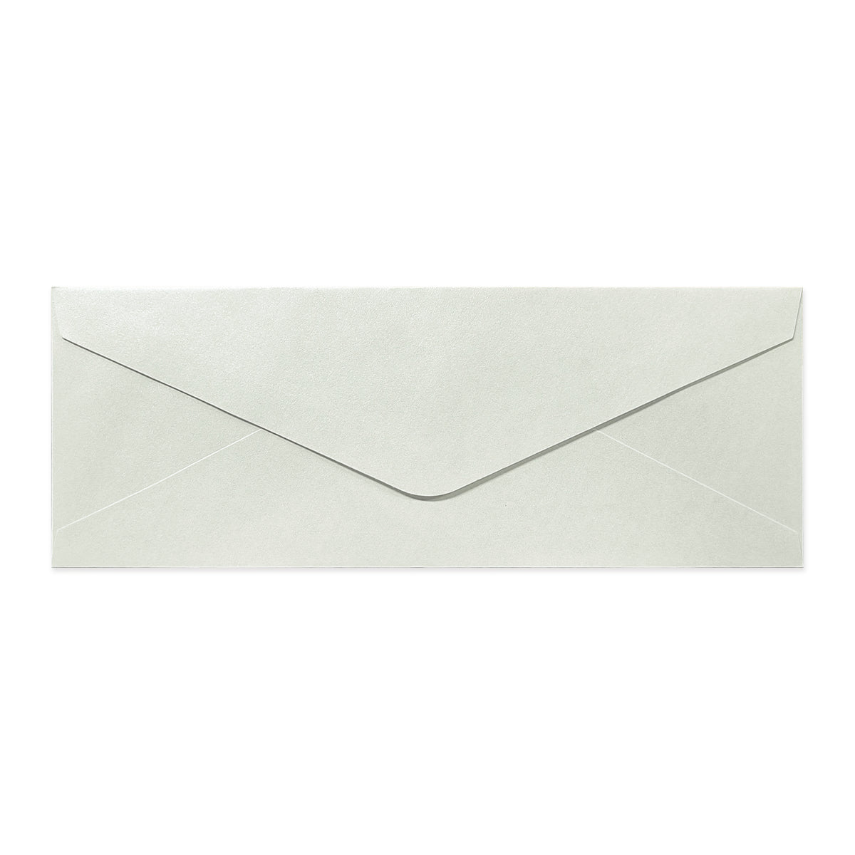 Austernfarbener Briefumschlag - Diamant-Klappe 80x215 mm