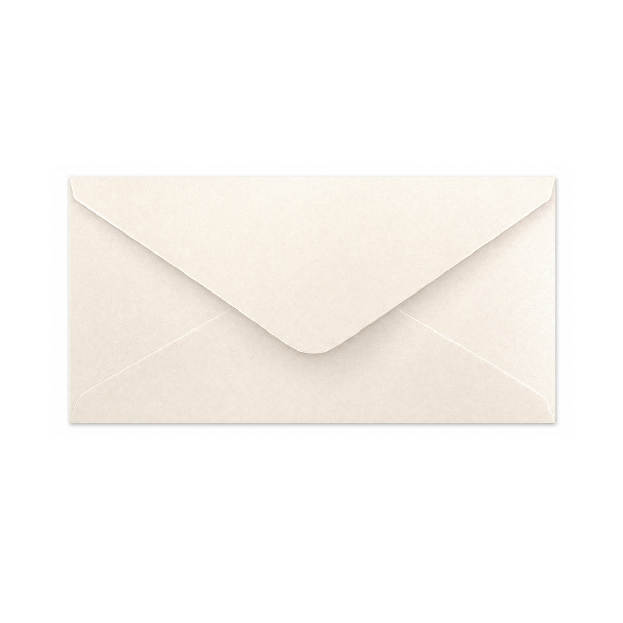 Austernfarbener Briefumschlag - Diamant-Klappe 110x220 mm (DL)