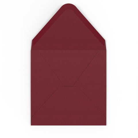 Burgundy envelopes Burgundy 155 x 155 mm Gummed
