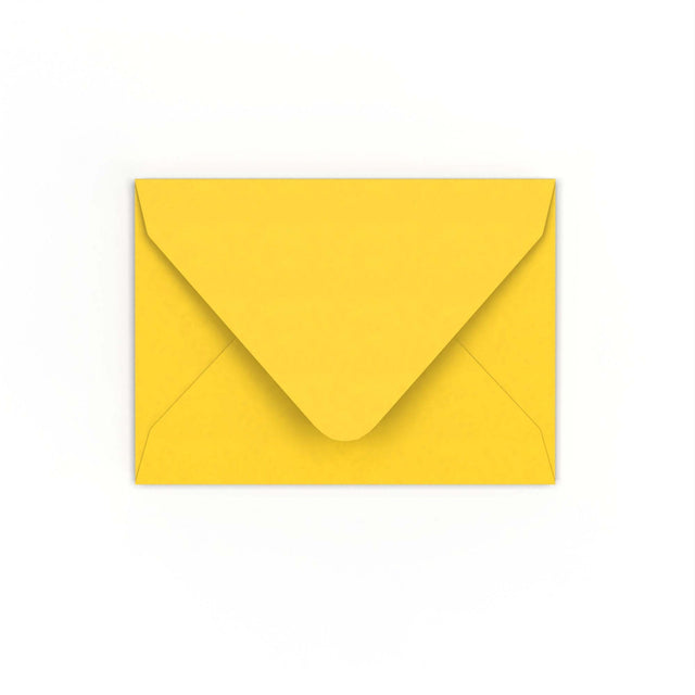 C7 Mid Yellow Gummed V-Flap Envelope (82 x 113mm)