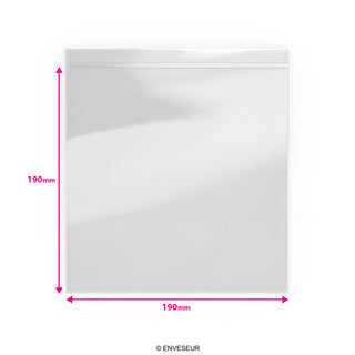 Transparente Druckverschlussbeutel