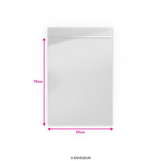 Transparente Druckverschlussbeutel