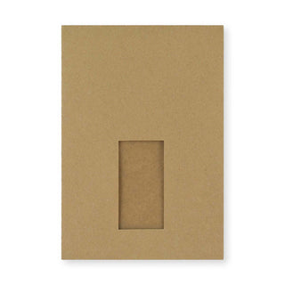 Manila Faltentasche mit Fenster 229x162x25 mm (C5)